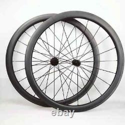 700c Carbon Road Bike Wheels Disc Brake Wheelset Center Lock Ceramic Bearing