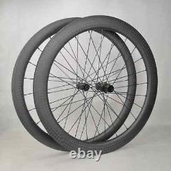 700c Carbon Road Bike Wheels Disc Brake Wheelset Center Lock Ceramic Bearing