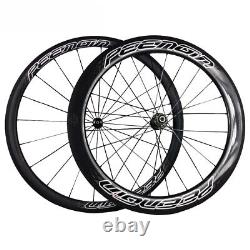 700c Carbon Road Racing Bike Wheelset 23x38/60mm Clincher V Brake Ceramic Hub