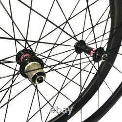 700c Carbon Road Racing Bike Wheelset 23x38/60mm Clincher V Brake Ceramic Hub