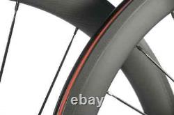 700c Carbon Wheels Depth 50mm Width 23mm Road Bike Wheelset Clincher Matte