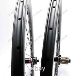 700c Carbon Wheels Disc Brake Hook Hookless Center Lock / 6 Bolts Bike Wheelset
