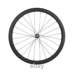 700c Cyclocross Road Bike Carbon Wheelset 25x35/45mm Clincher Center Lock HG XDR