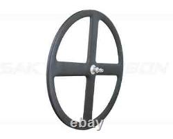 700c Full Carbon Wheels 4 Spoke Clincher / Tubular Road or Track bike Wheelset