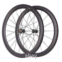 700c Road Bicycle Wheelset Carbon Fiber Wheels V Brake 38/50/60/88mm