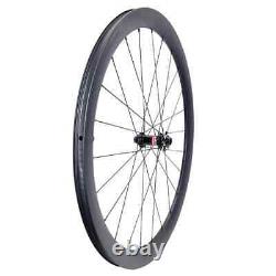 700c Road Bike Carbon Wheels Asymmetry Clincher Tubeless Tapeless Straight Pull