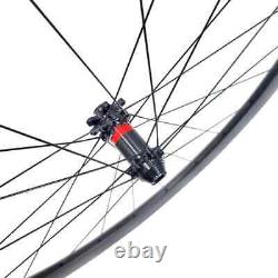 700c Road Bike Carbon Wheels Asymmetry Clincher Tubeless Tapeless Straight Pull