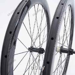 700c Road Bike Carbon Wheels Depth 35-60mm Width 26mm Clincher Tubeless Tubular