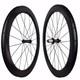700c Road Bike Wheelset Carbon Fiber Tubular Clincher Bicycle Wheels 25x50mm