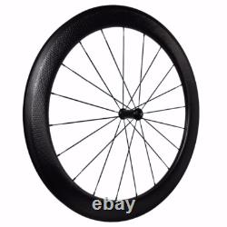 700c Road Bike Wheelset Carbon Fiber Tubular Clincher Bicycle Wheels 25x50mm