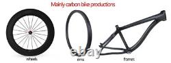 700c Road Bike Wheelset Carbon Fiber Tubular Clincher Bicycle Wheels 25x50mm