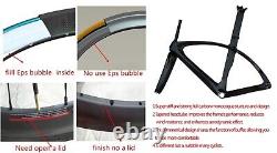 700c Road Bike Wheelset Carbon Fiber Tubular Clincher Bicycle Wheels 25x50mm