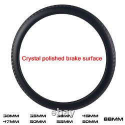 700c Road Carbon Rim Crystal Polished Brake Surface UD Finish Cycling Wheel rim