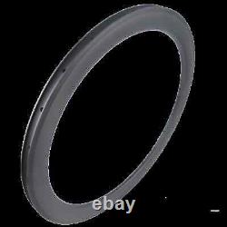 700c Road Carbon Wheels 25mm Wide 35 38 45 55mm Depth Clincher Tubuless Tubular