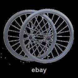 700c Road Carbon Wheels 25mm Wide 35 38 45 55mm Depth Clincher Tubuless Tubular