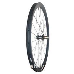 700c Road Gravel Bike Carbon Wheels 40mm Deep 30mm Wide 24h Clincher Tubeless