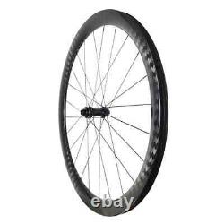 700c Road Racing Bike Carbon Wheelset Tubeless Center Lock Straight Pull Hubs