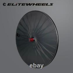 700c Triathlon Carbon Wheelset 25mm Wide Time Trial Disc Wheels TT Racing Wheels