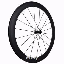 700c Tubular Clincher Bicycle Wheels Road Bicycle Carbon Fiber Wheelset 50x23mm