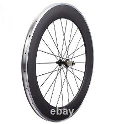 80mm Carbon Wheels Aluminum Alloy Brake Ceramic Bearing R13 CN 424 Road Wheelset