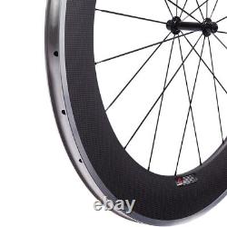 80mm Carbon Wheels Aluminum Alloy Brake Ceramic Bearing R13 CN 424 Road Wheelset