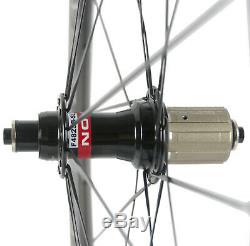 80mm Carbon Wheels Road Bike Cycle Wheelset Aluminum/Alloy Brake Track Shimano
