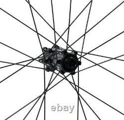 80mm Disc brake Road bike wheels Carbon Wheelset Clincher 700C Matt Race 6 bolts
