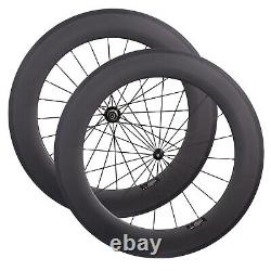 88mm Clincher Bicycle Carbon Wheels 700C Straight Pull R36 Road Bike Wheelset