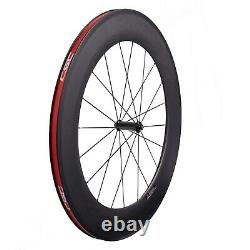 88mm Clincher Bicycle Carbon Wheels 700C Straight Pull R36 Road Bike Wheelset