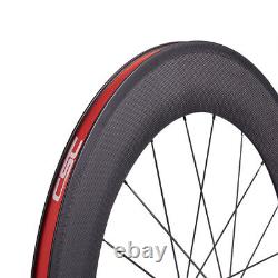 88mm Clincher Bicycle Carbon Wheels 700C Straight Pull R36 Road Bike Wheelset