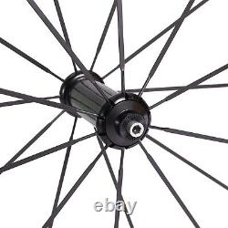 88mm Clincher Bicycle Carbon Wheels 700C Straight Pull R36 Road Bike Wheelset