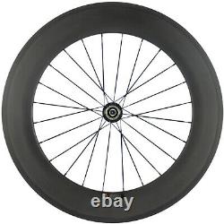 88mm Rear Carbon Bicycle Wheel Road Bike Clincher 23mm Width Carbon Wheel 700C