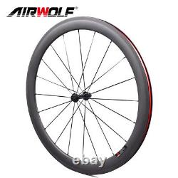 AIRWOLF 700C 5025mm Carbon Wheelset Road Bike Wheels Tubeless R13 Hub Rim Brake