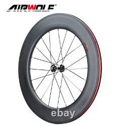 AIRWOLF 700C Carbon Road Wheels Bike Racing Bicycle Wheelset Clincher Rim Brake