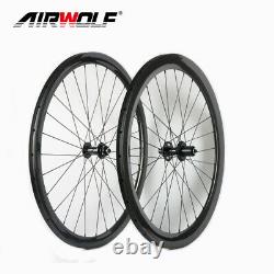 AIRWOLF Carbon Wheelset Disc 700C Road Bike Bicycle Wheels 50mm 25mm Tubeless