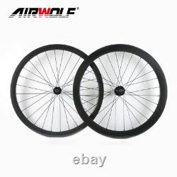 AIRWOLF Carbon Wheelset Disc 700C Road Bike Bicycle Wheels 50mm 25mm Tubeless