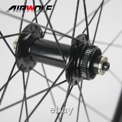 AIRWOLF Carbon Wheelset Disc 700C Road Bike Bicycle Wheels 50mm 25mm Tubeless