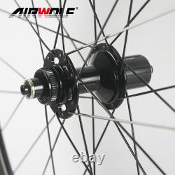 AIRWOLF Carbon Wheelset Disc 700C Road Bike Bicycle Wheels 50mm 25mm Tubeless