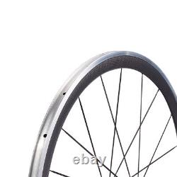 Alum Alloy Brake Edge Novatec Hub Road Bike Carbon Wheels 38mm Wheelset 700C