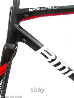 BMC teammachine SLR01 54cm carbon frame fork seat post BB86 road bike QR rim