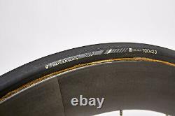 BONTRAGER AEOLUS 7 CARBON TUBULAR FRONT WHEEL & 700x23 XXX ROAD/TRIATHLON TIRE