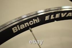 Bianchi 700C front road racing wheel carbon fusion hub 16h sealed alloy rim 813g