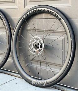 Bontrager Aeolus Pro 37 TLR Disc Carbon Fiber Road Bike Wheels Wheelset