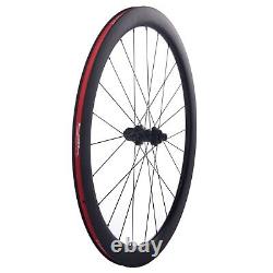 CSC 700C 88mm Road Bike Disc Brake Carbon Wheels Gravel Bike Cyclocross Wheelset