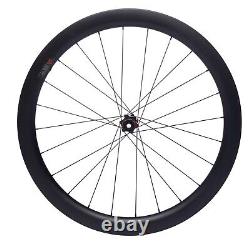 CSC 700C 88mm Road Bike Disc Brake Carbon Wheels Gravel Bike Cyclocross Wheelset