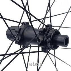 CSC 700C 88mm Road Bike Disc Brake Carbon Wheels Gravel Bike Cyclocross Wheelset