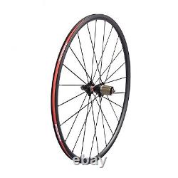 CSC 700C bike carbon wheels clincher tubular 23mm wide matte road wheelset