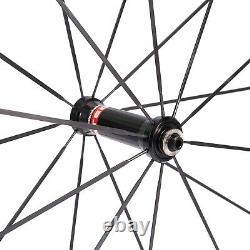 CSC 700C carbon road bike wheelset matte 38mm 50mm deep clincher bicycle wheels