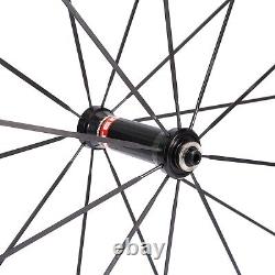 CSC 700C road bike carbon wheels 38x25 clincher novatec AS511SB FS522SB