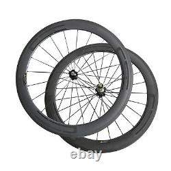 CSC Carbon bike road wheels 700C 60mm Tubular carbon fiber bicycle wheelset